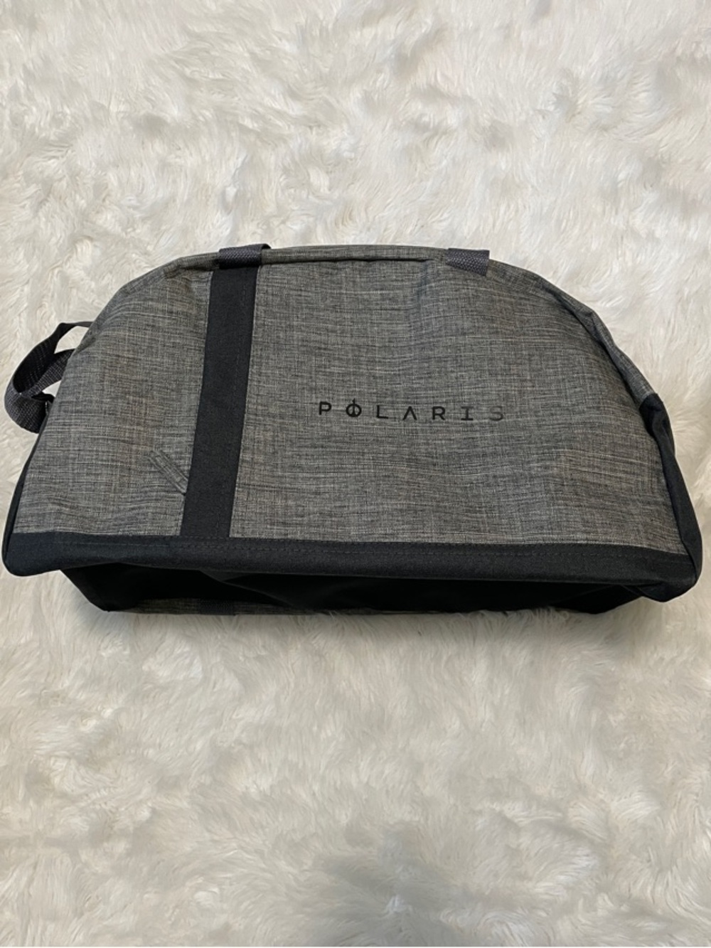 1% For The Planet ECO FRIENDLY Grey Melange Duffle Bag with POLARIS logo